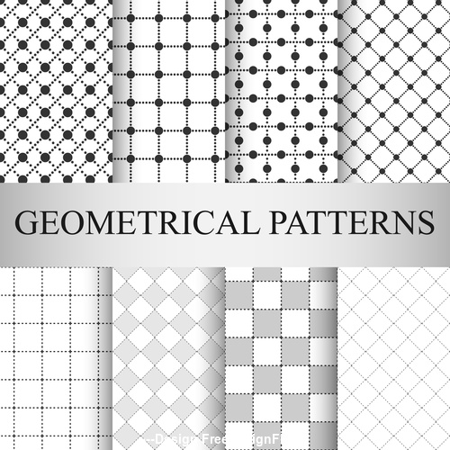 Square seamless patterns vector