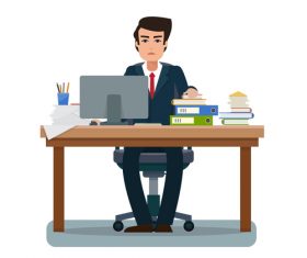 Staff cartoon vector