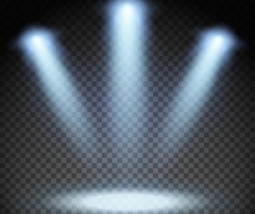 Stage light effects vector
