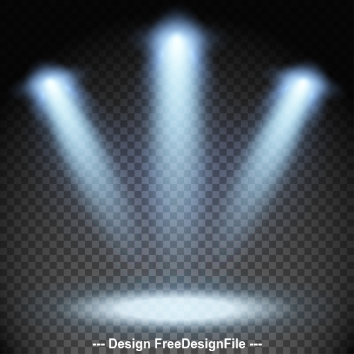 Stage light effects vector