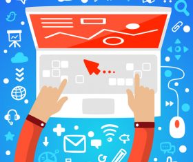 Stocks concept infographics vector