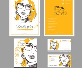 Stylish template brochure design vector