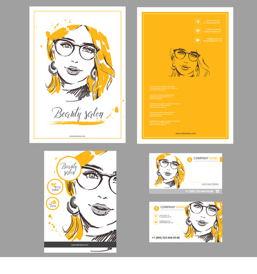 Stylish template brochure design vector