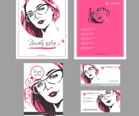 Stylish template for design of cards, flyers, posters, brochures and flyers