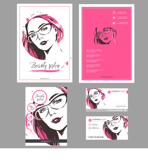 Stylish template for design of cards, flyers, posters, brochures and flyers