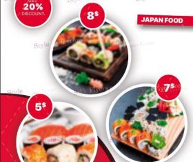 Sushi Flyer psd template