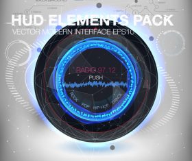 Technology abstract background with different elements vector 04