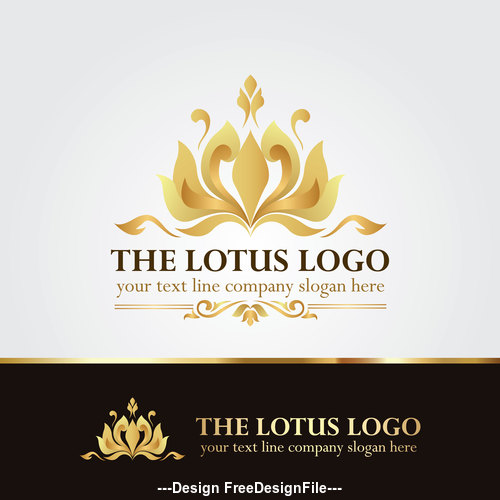 The lotus design vector