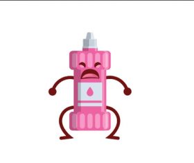 Toothpaste expression cartoon vector