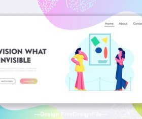 Vision what invisible plane banner vector