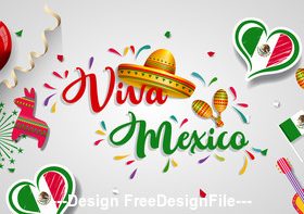 Viva Mexico illustration design