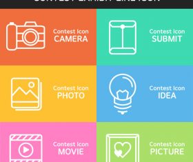 contest exhibit icon vector