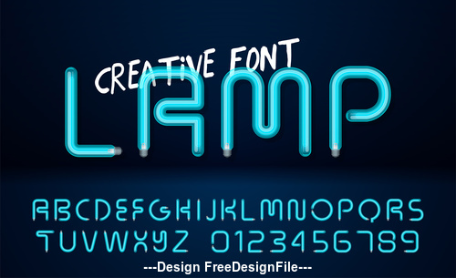 creative font vector