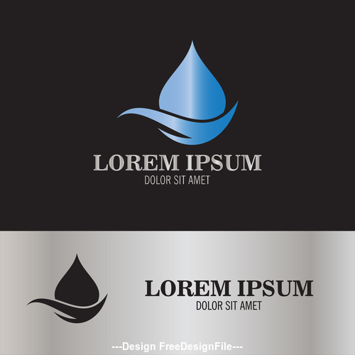 drop water logo vector