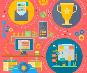 flat design concept vector