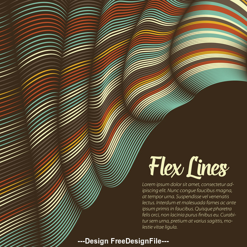 flex lines backgrounds vector 05