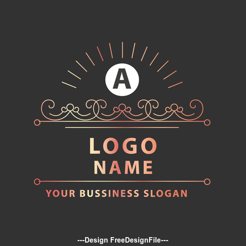 monograms and logos in vector