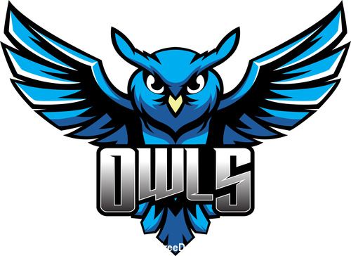 owls mascot esports logo vector