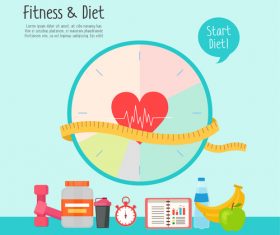 start diet Illustration vector