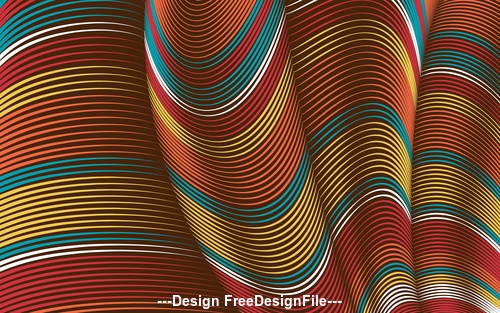 Сreative blend decorative geometric background vector 02