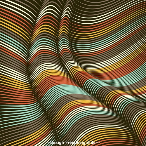 Сreative blend decorative geometric background vector 03