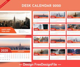 Wall 2018 calendar template vector 01 free download