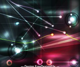 Abstract black red bright light background vector