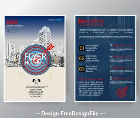 Abstract building background brochure cover design vector