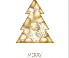 Abstract christmas tree vector