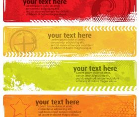 Abstract colorful banner background vector