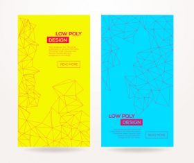 Abstract geometric template card vector