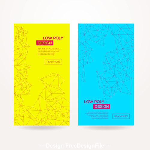 Abstract geometric template card vector
