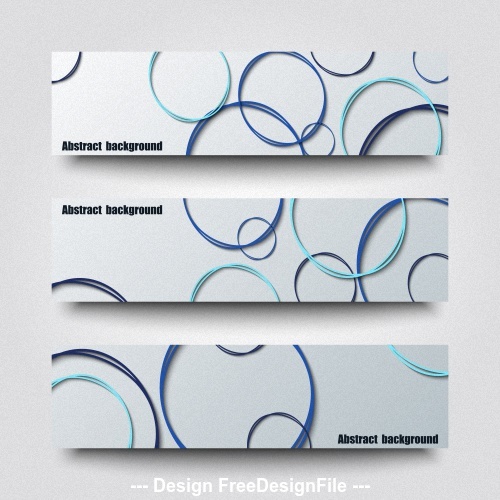 Abstract line banner vector