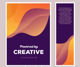 Abstract posters vector