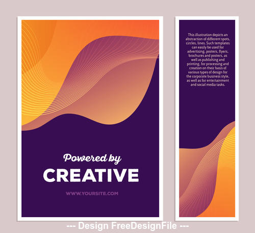 Abstract posters vector