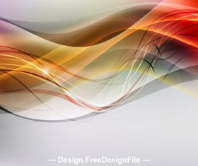 Abstract wave bright light background vector