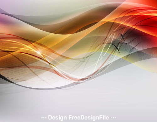 Abstract wave bright light background vector
