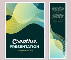 Abstract yellow stripes posters vector