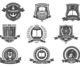 Academy element icon vector