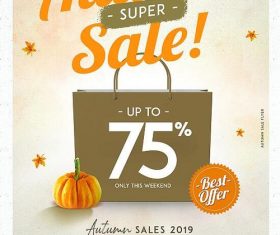 Autumn Sale Flyer Psd Template Design