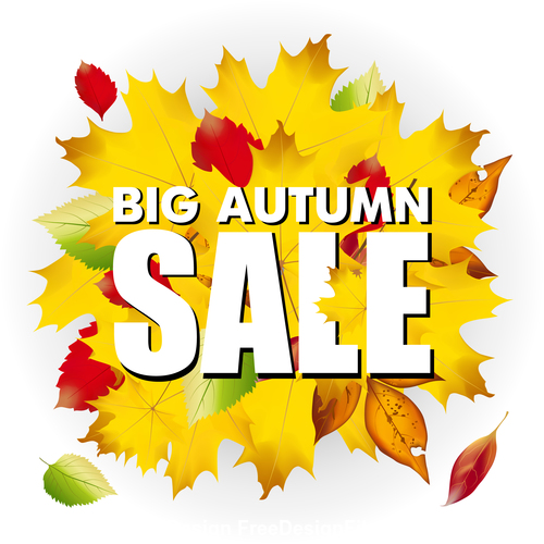 Autumn big sale vector