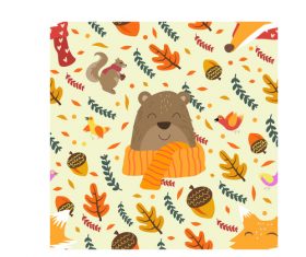 Autumn pattern vector