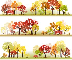 Autumn woods illustration vector