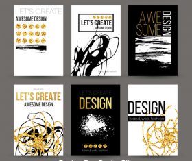 Awesome design cover template vector