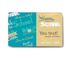 Back to school card vector