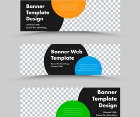 Banner template design vector