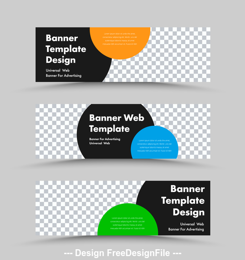 Banner template design vector