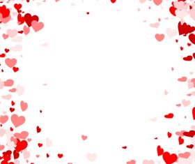 Beautiful valentine hearts vector