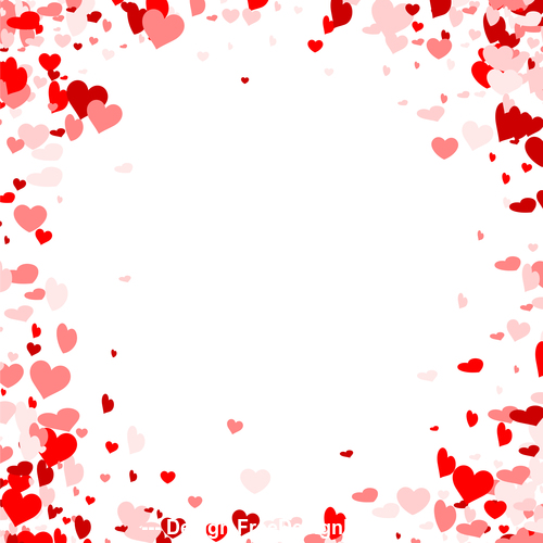 Beautiful valentine hearts vector