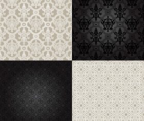 Black and white textured pattern background vector